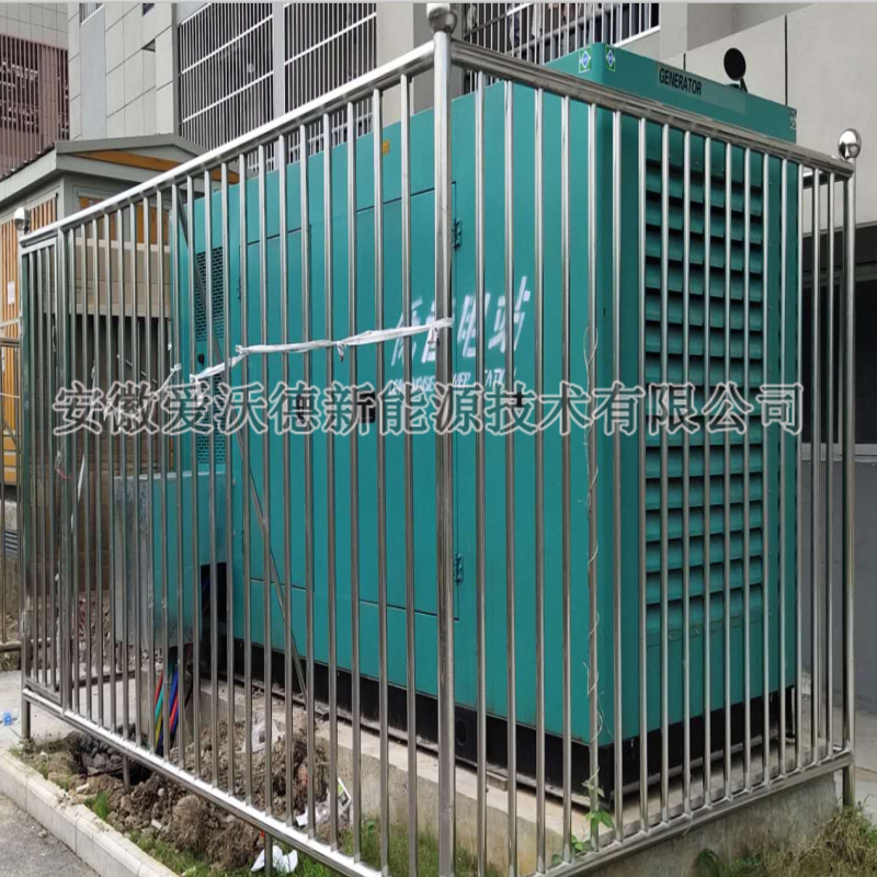 蒙城二中200KW静音型发电机组正常运行