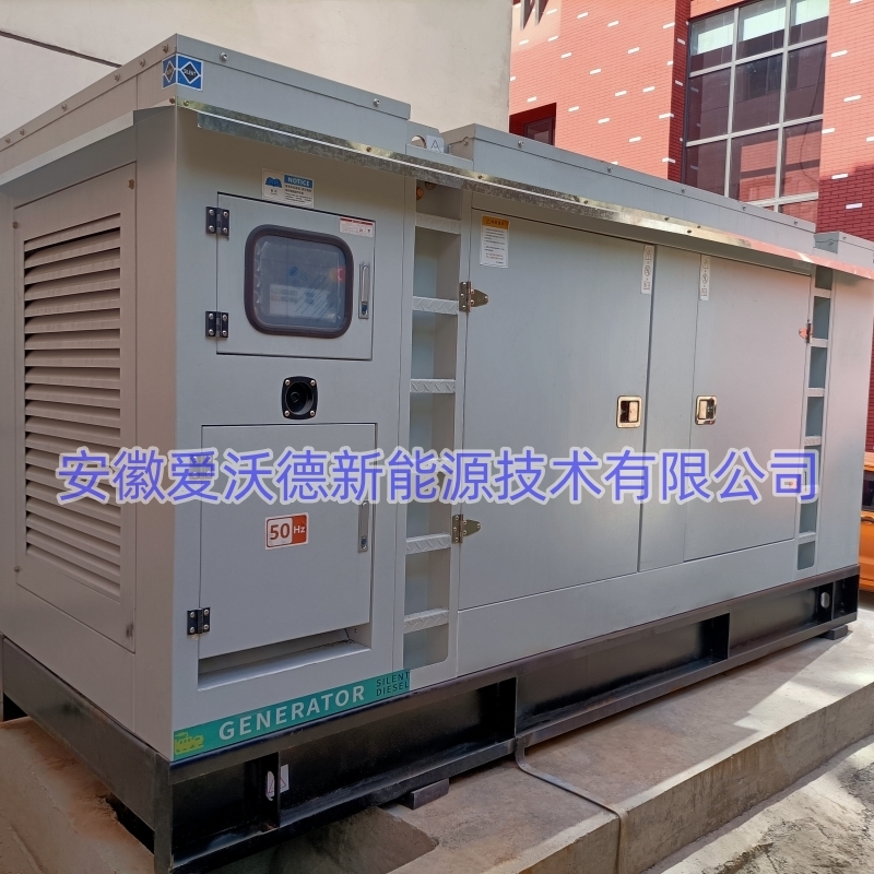 安徽石台某中学300KW静音箱式发电机组调试完成